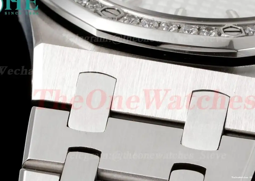 33mm SS Ladies Dial white Oak Swiss 8F Quartz SS Royal 0626
